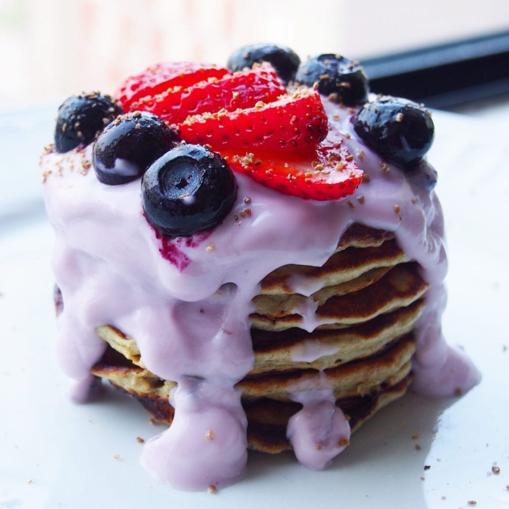 Blueberry Oat Pancakes