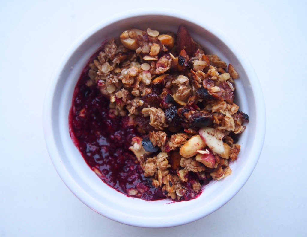 Healthy Oat and Nut Berry Crumble